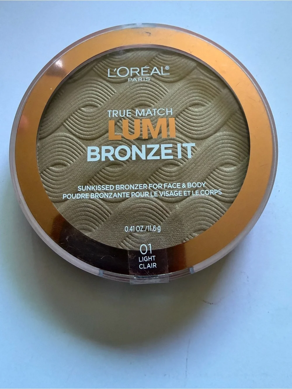 Loreal  01 Light - True Match Lumi Bronze It - Bronzer Sunkissed - Sealed New